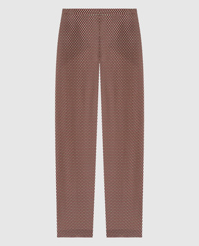 JOSEPH Sahel silk checked trousers JF009487