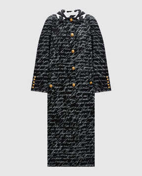 Balmain Reversible coat in Love Letter print EF1UE100VH64