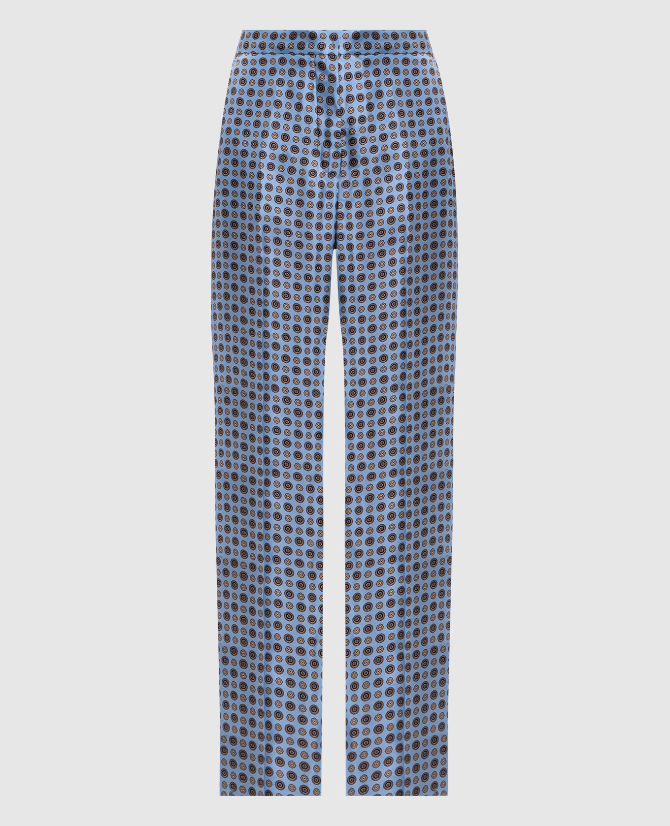 

FAUNA blue silk pants Max Mara, Light blue