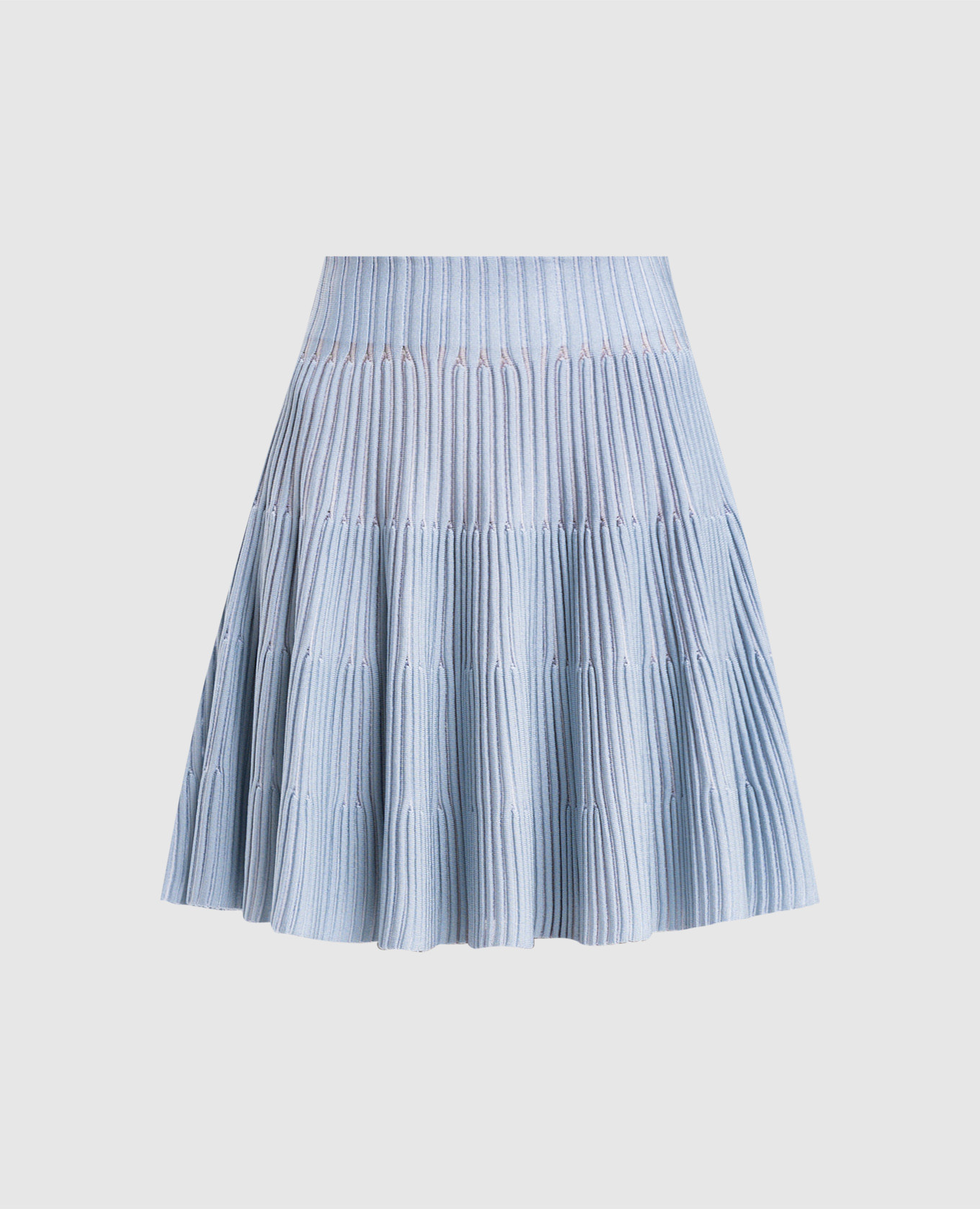 Blue skirt with textured pattern Balmain