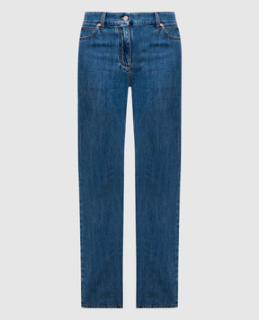 Valentino Blue jeans with logo patch 5B3DD18C8MD
