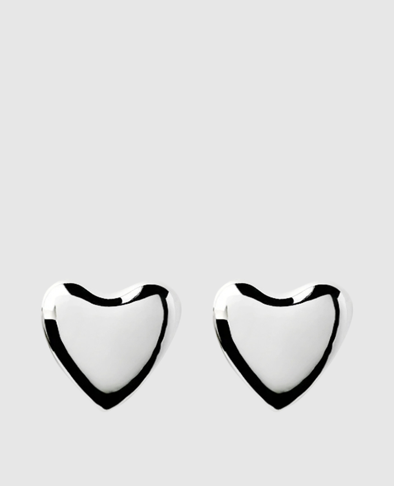 

Voluptuous Heart silver earrings ANNIKA INEZ