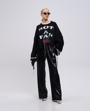 SSHEENA Black pants with sequins 25SSPRUSLANTS25007