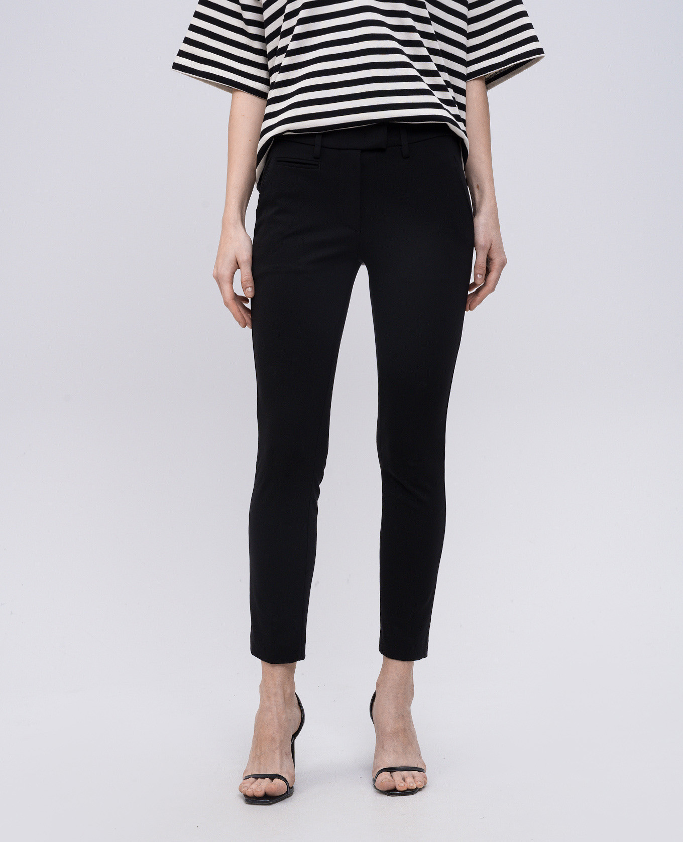 

Black pants with monogram logo Dondup