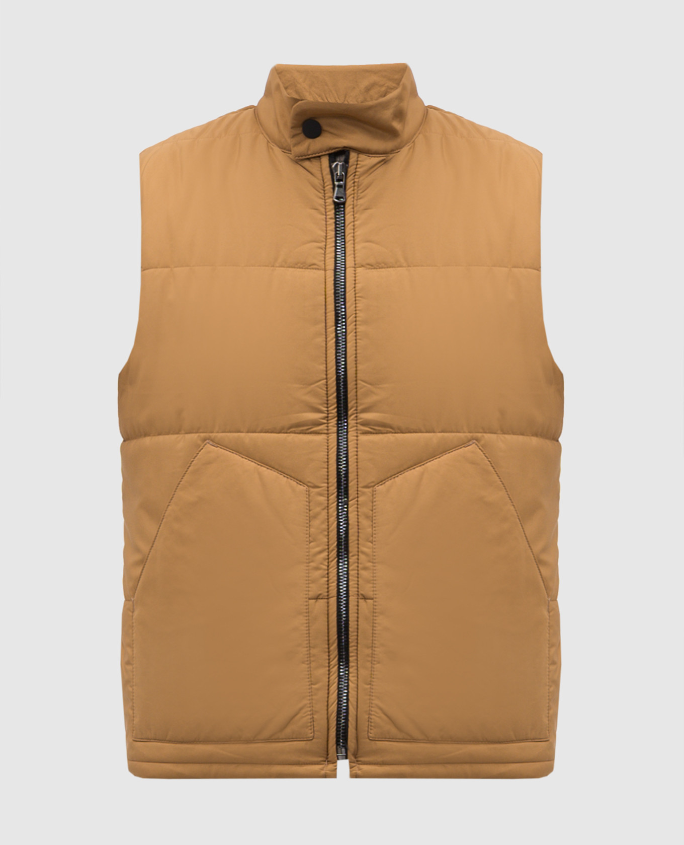 

Brown quilted vest Officina 36