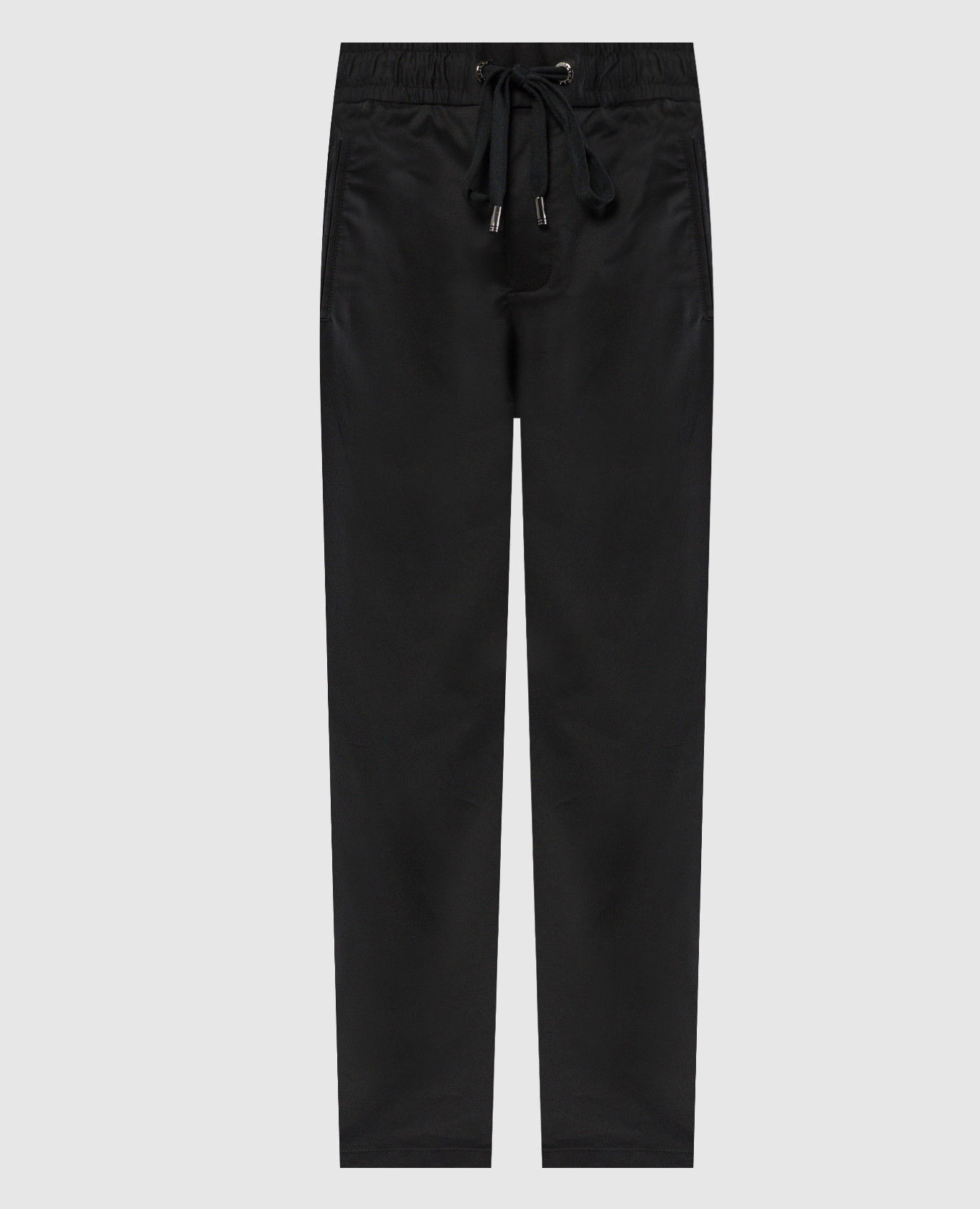 

Black pants with metallic logo Dolce&Gabbana