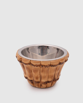 Lorenzi MIlano Shaving bowl with bamboo root decoration 103317