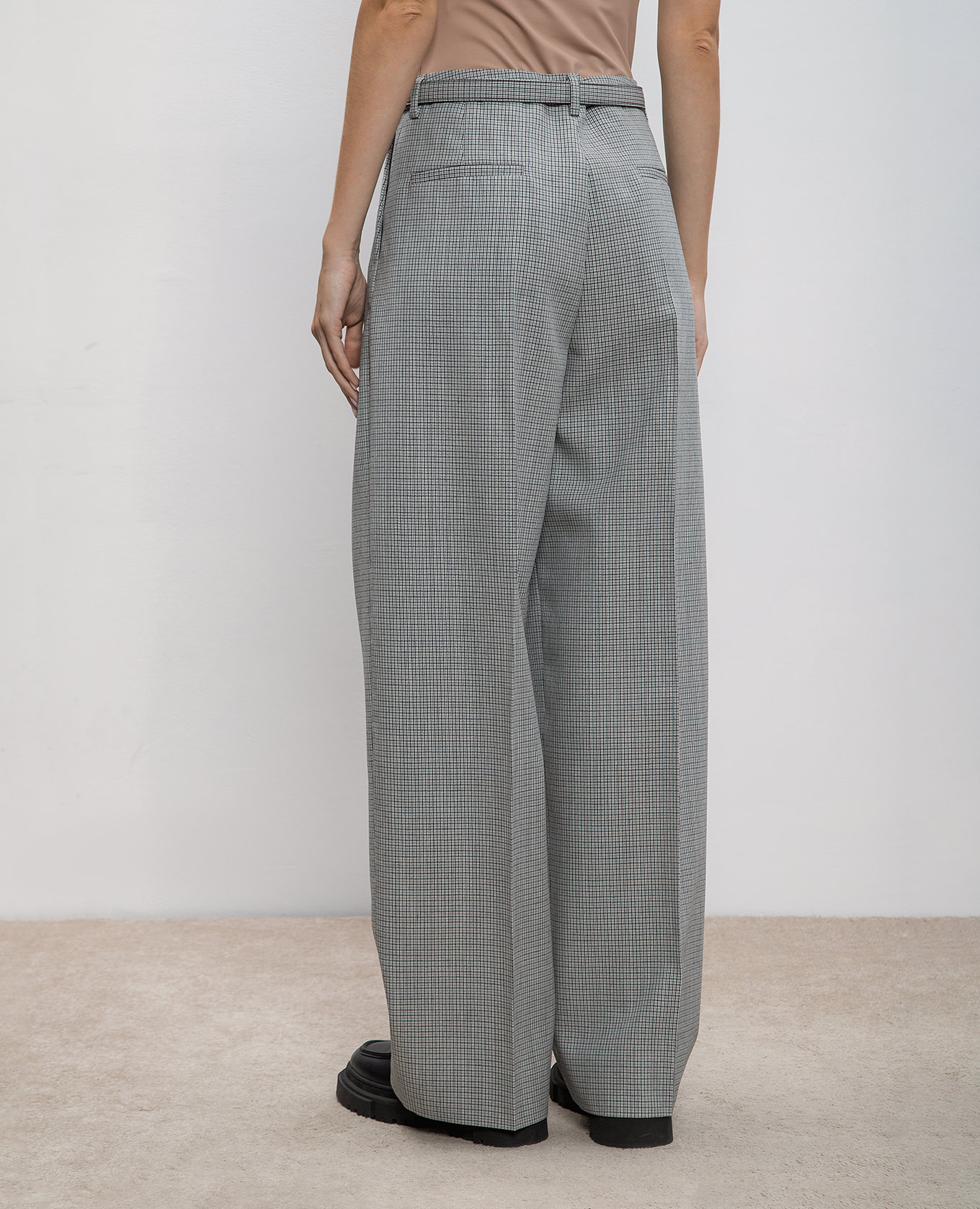 

Gray checkered wool pants Jil Sander, Grey