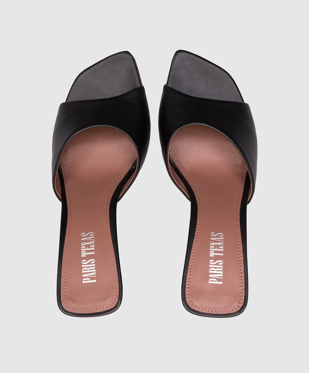 Paris Texas - Black leather mules LORENA PX1525XNPP3 - shop