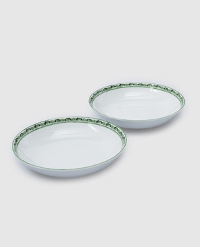 Dolce&Gabbana Set of printed porcelain soup plates TC0S05TCALI