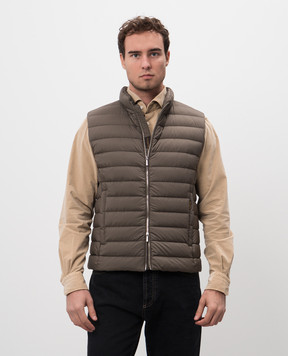 MooRER Khaki Down Vest CALAFS3