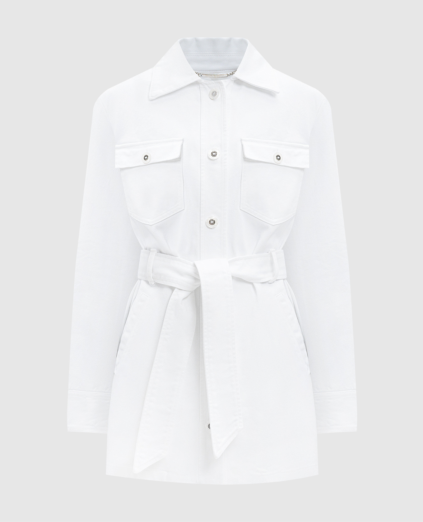 

White denim jacket with logo Dolce&Gabbana