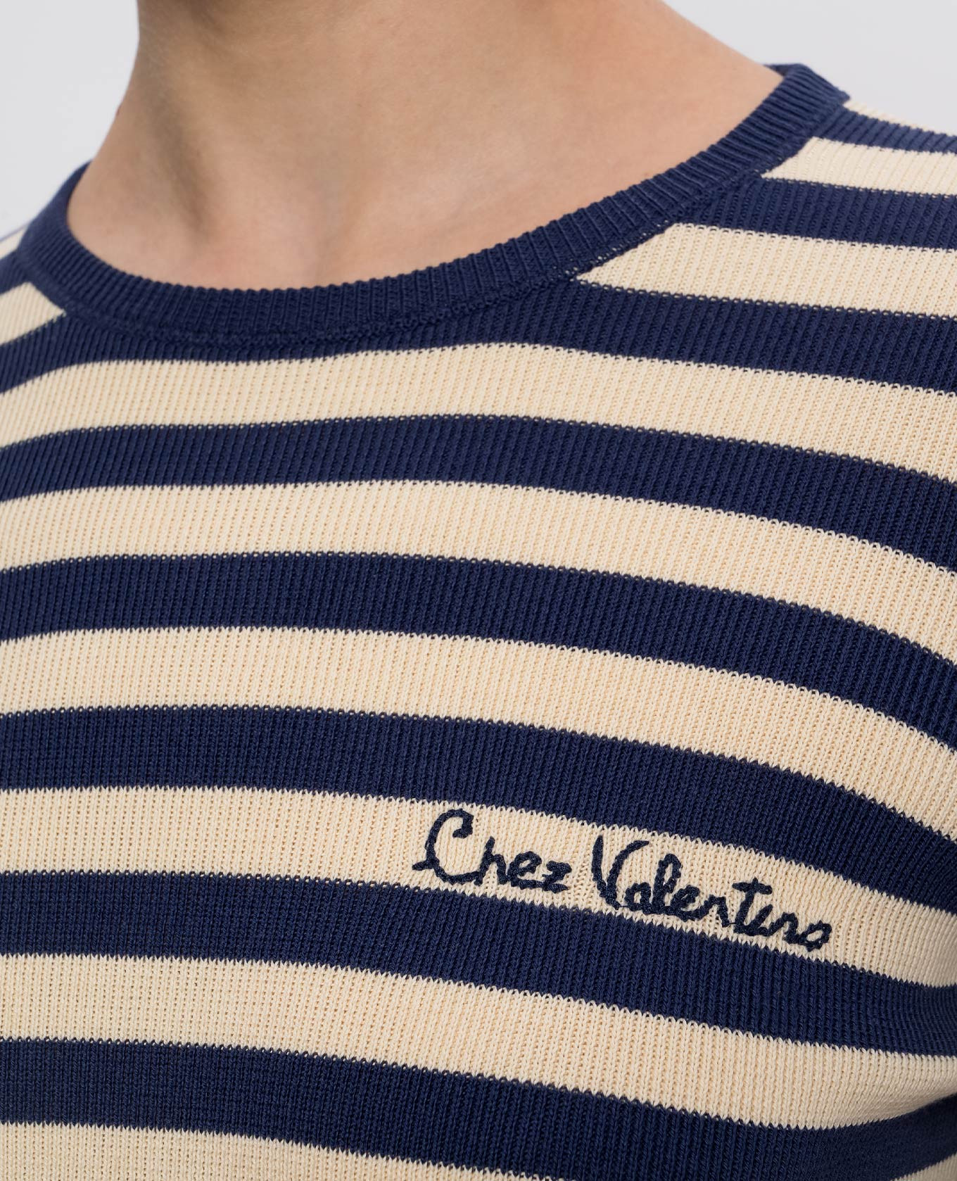 Beige striped jumper with logo Valentino 5