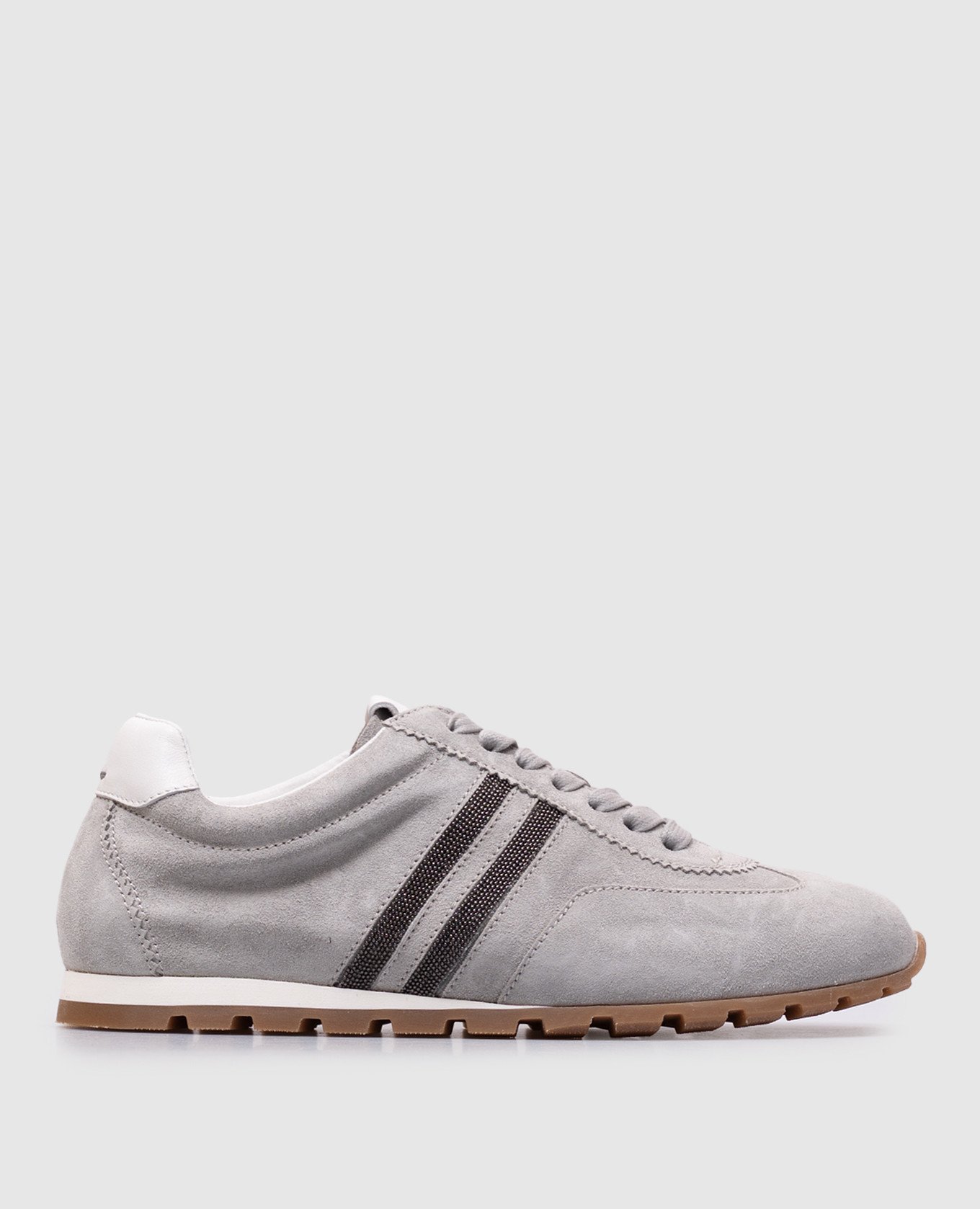 

Electra grey suede sneakers with monil chain Doucal's