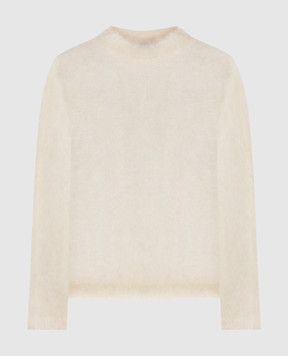 Brunello Cucinelli White wool and silk sweater MLD346100