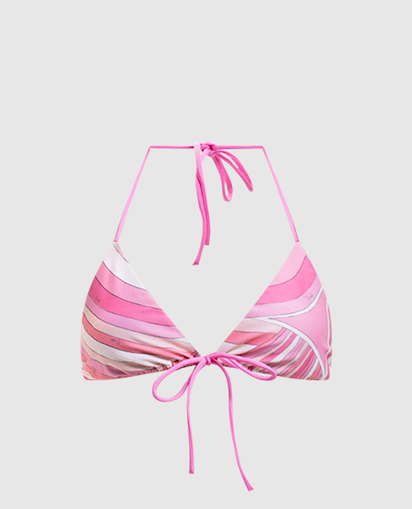 

Pink swimsuit bodice with branded print PUCCI