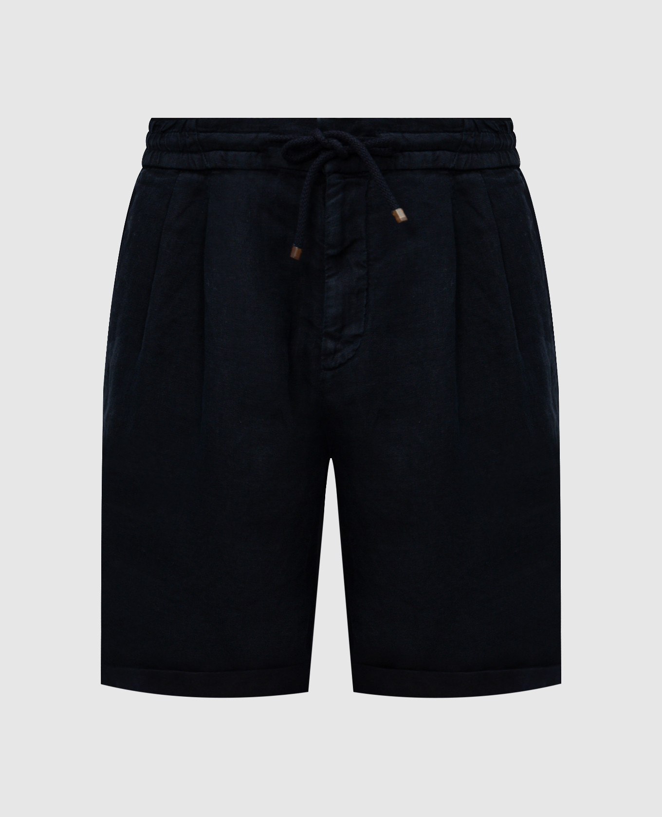 Blue linen shorts Brunello Cucinelli