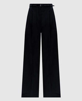 Max Mara Sportmax Black pants made of wool KIENS12