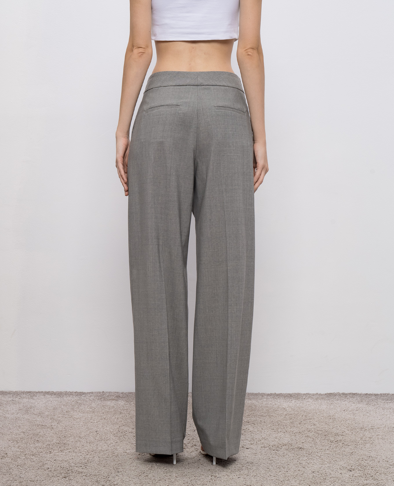 

Gray wool pants Peserico, Grey