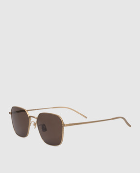 Bottega Veneta Gold sunglasses with logo 841398VIGA0