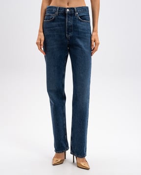 AGOLDE Blue jeans with a distressed effect A9187B1604