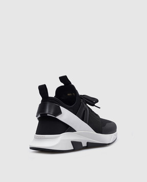 Tom Ford Black combination JAGO sneakers with logo J1100TOF001N