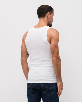 Tom Ford White ribbed T-shirt with logo T4D101210