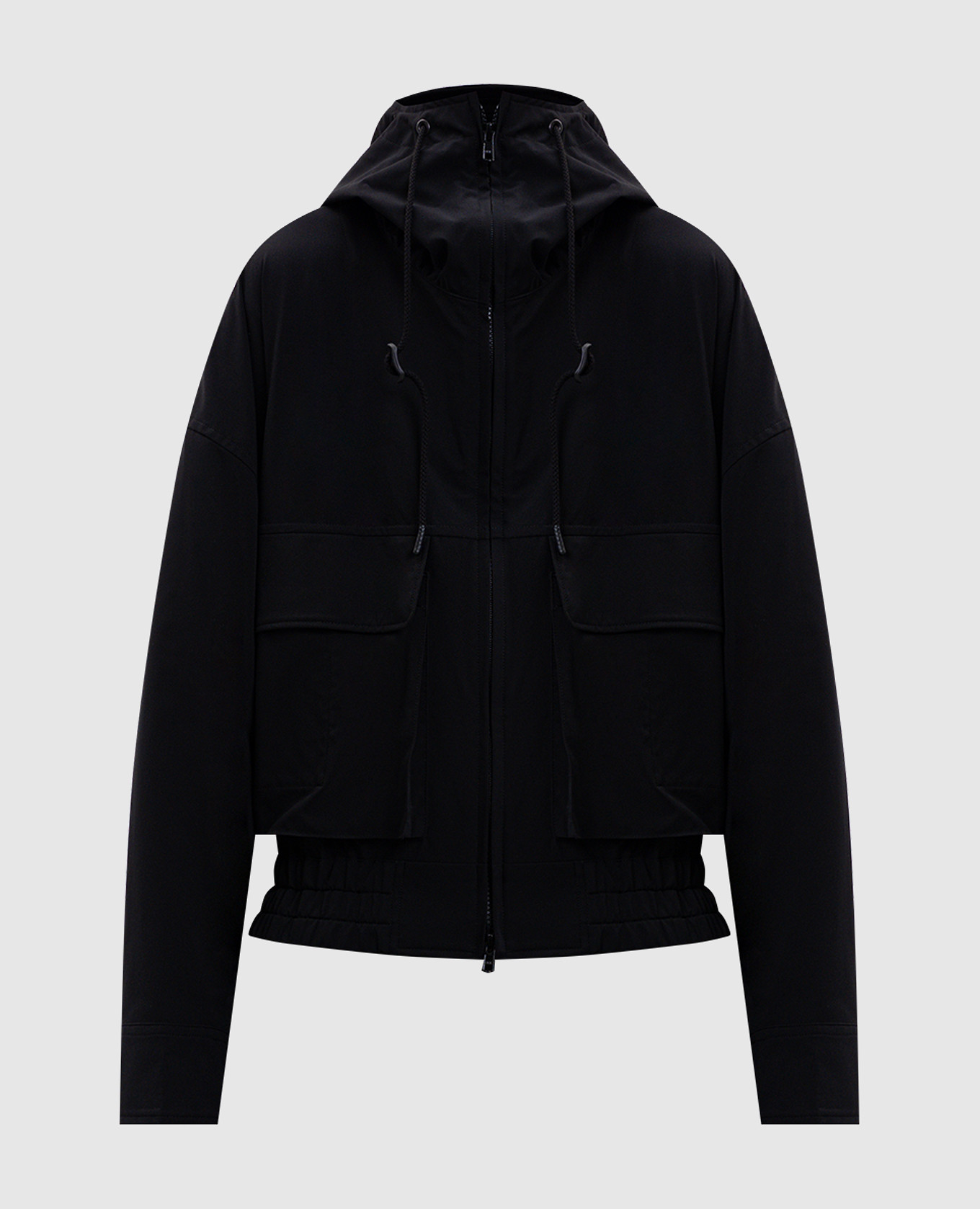 

Black jacket with hood Y`S Yamamoto