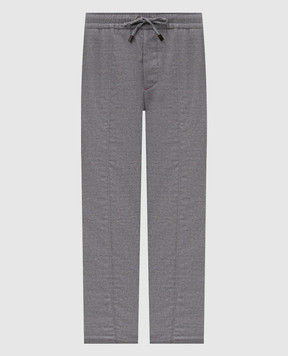 ISAIA Gray wool pants PNC01676400
