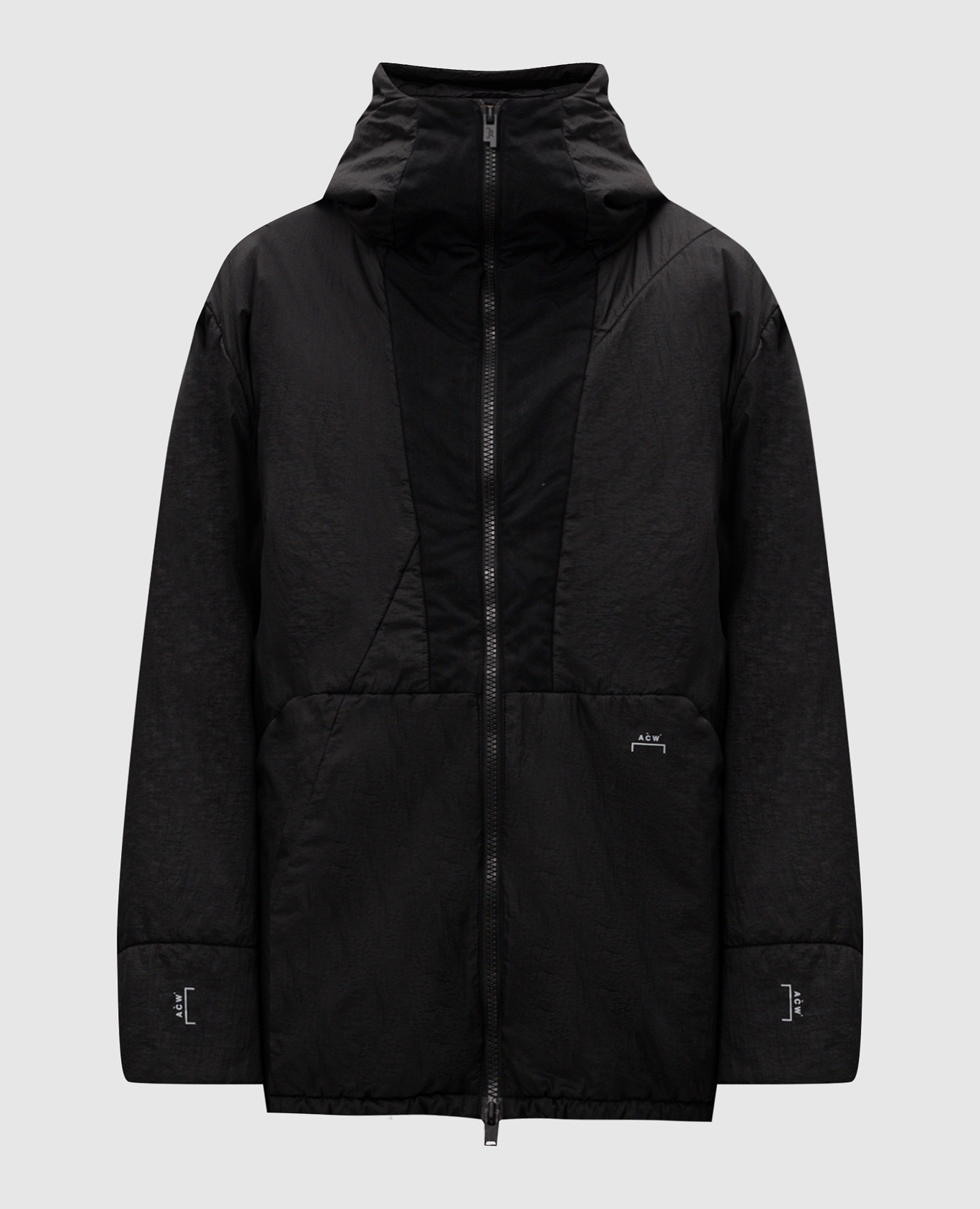 Black jacket with logo print a cold wall