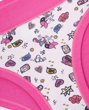 RiminiVeste Children's pink Lovely panties with a unicorn print B2823J