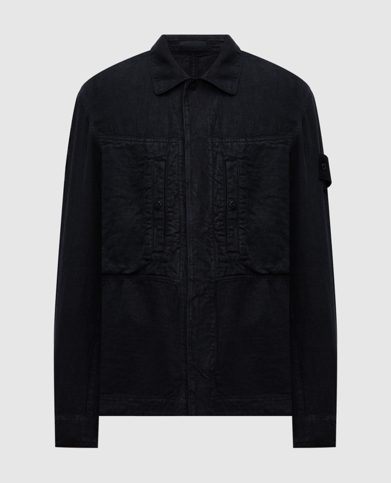 

Blue linen shirt Stone Island