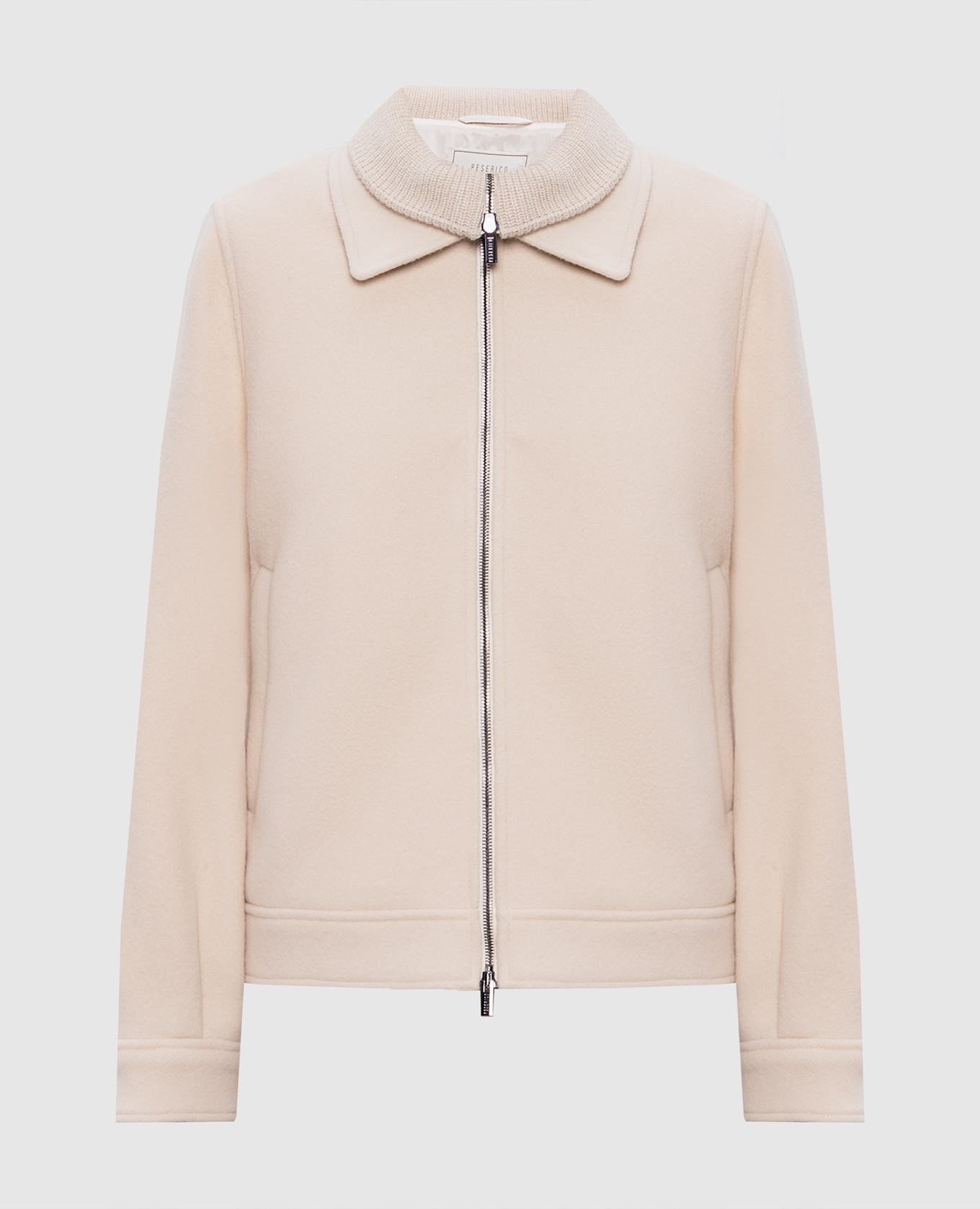 

Beige jacket with wool and cashmere Peserico