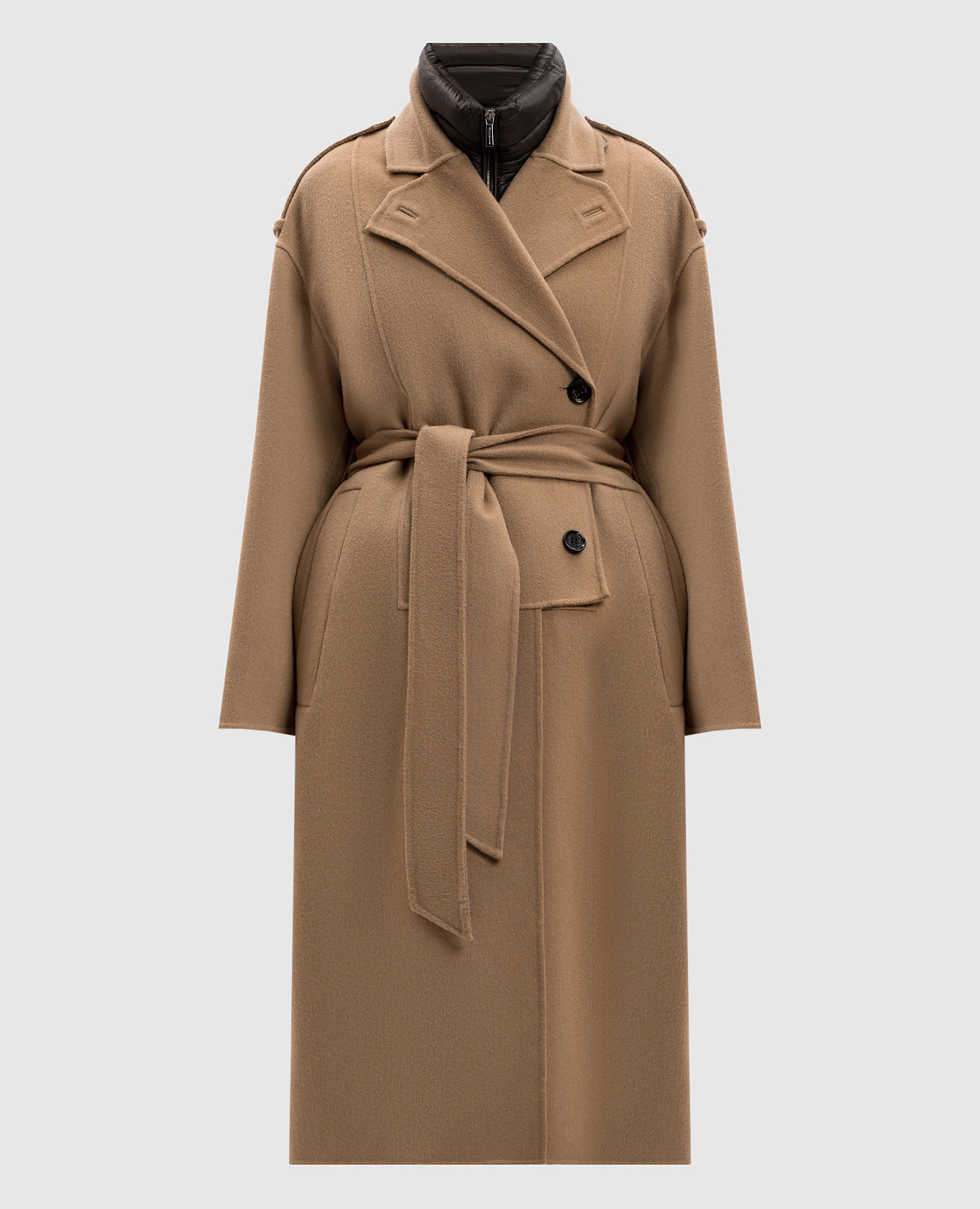 

Rienza double-breasted coat in wool and cashmere MooRER, Beige
