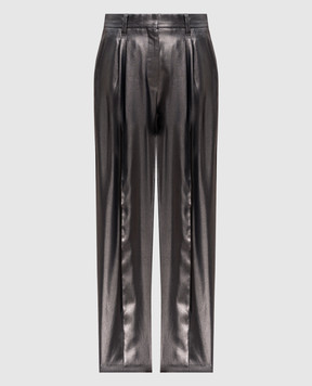 Brunello Cucinelli Gray silk pants MD999P8759