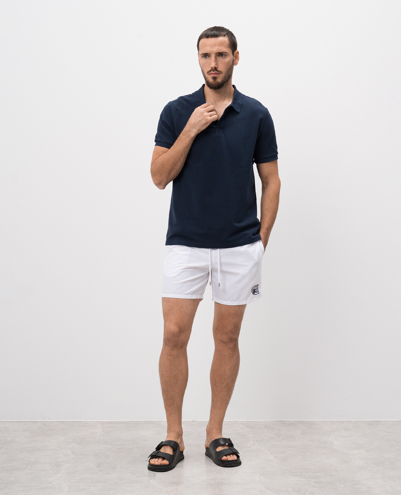 

White swim shorts with embroidered logo Vilebrequin