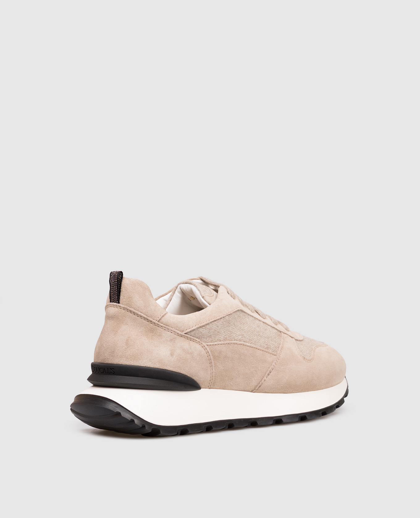 

Beige combination sneakers with fur Doucal's