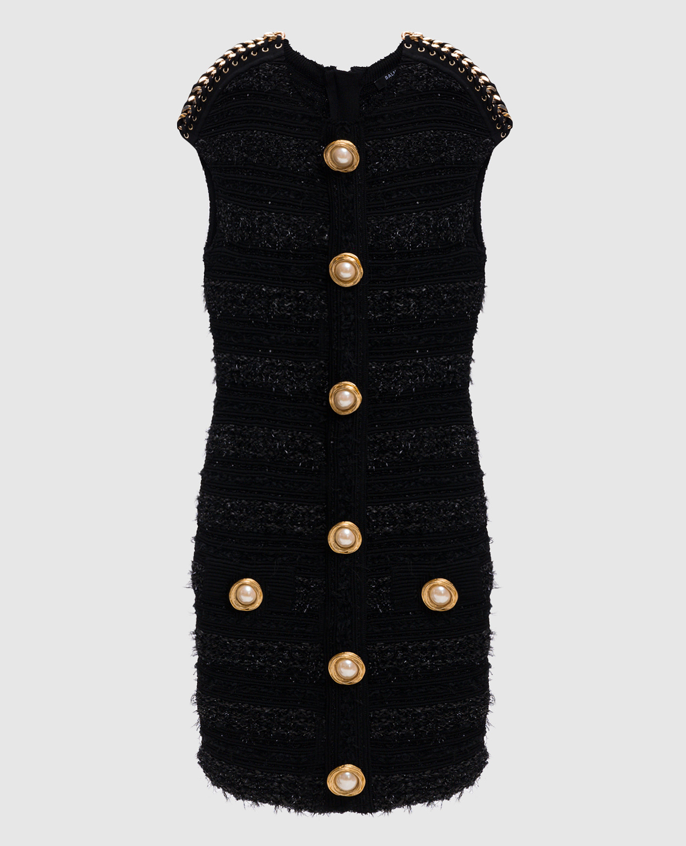 Black mini dress with lurex Balmain