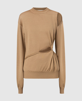 Max Mara Sportmax Beige Holiday longsleeve made of wool HOLIDAY