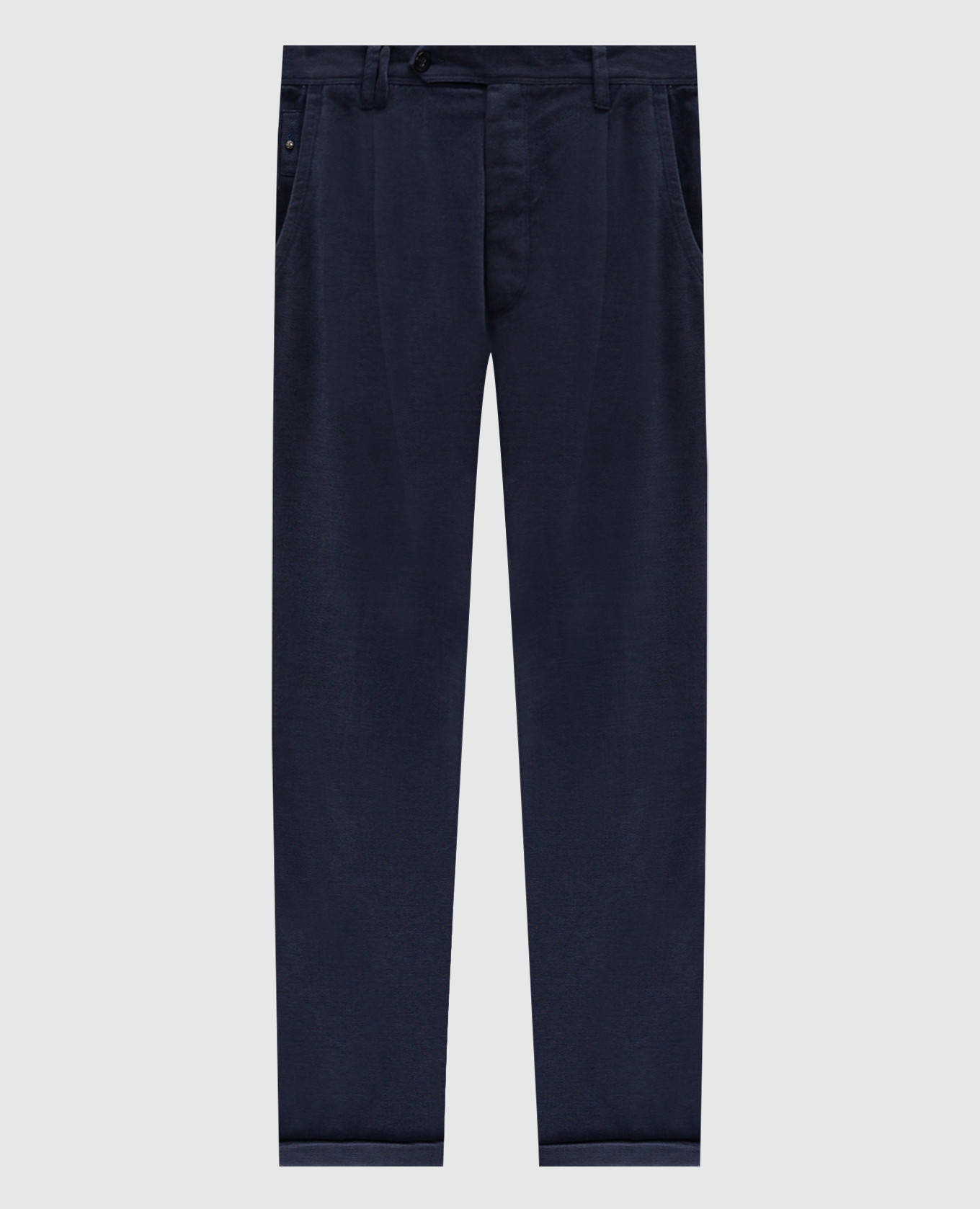 Blue pants with logo patch Officina 36