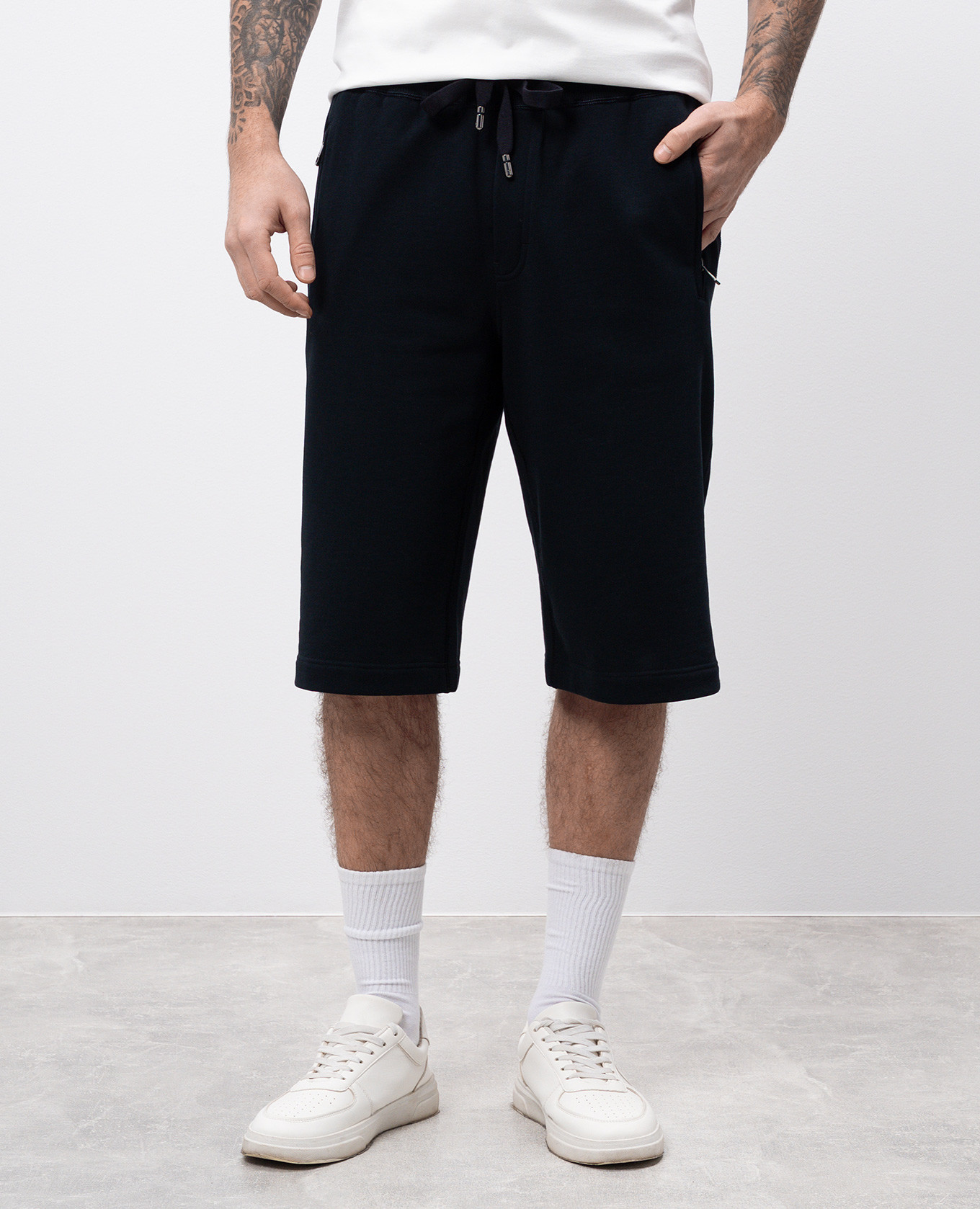 

Blue shorts with metallic logo Dolce&Gabbana