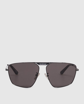 Balenciaga Tag 2.0 Navigator Black Sunglasses 703445T0005