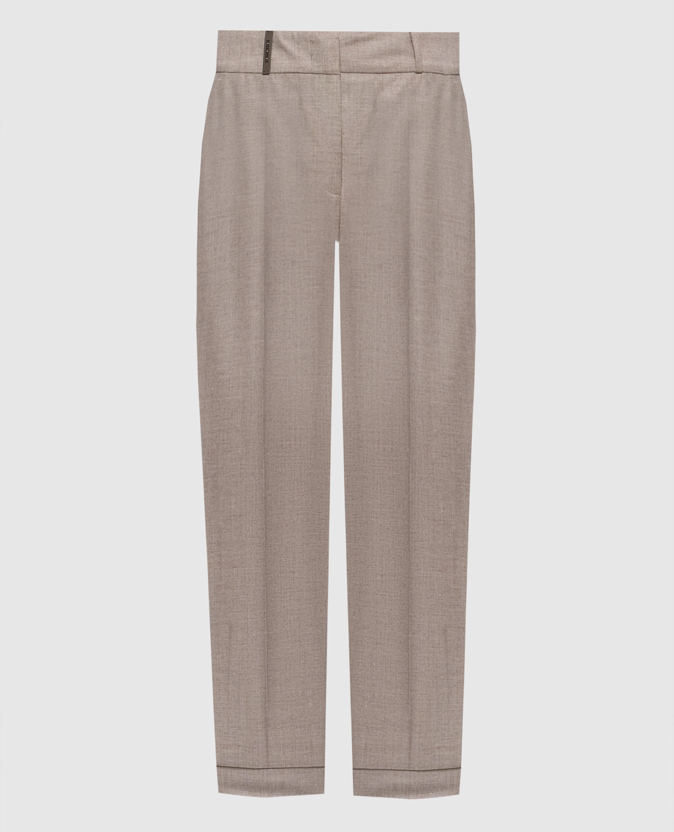 Beige wool pants Peserico