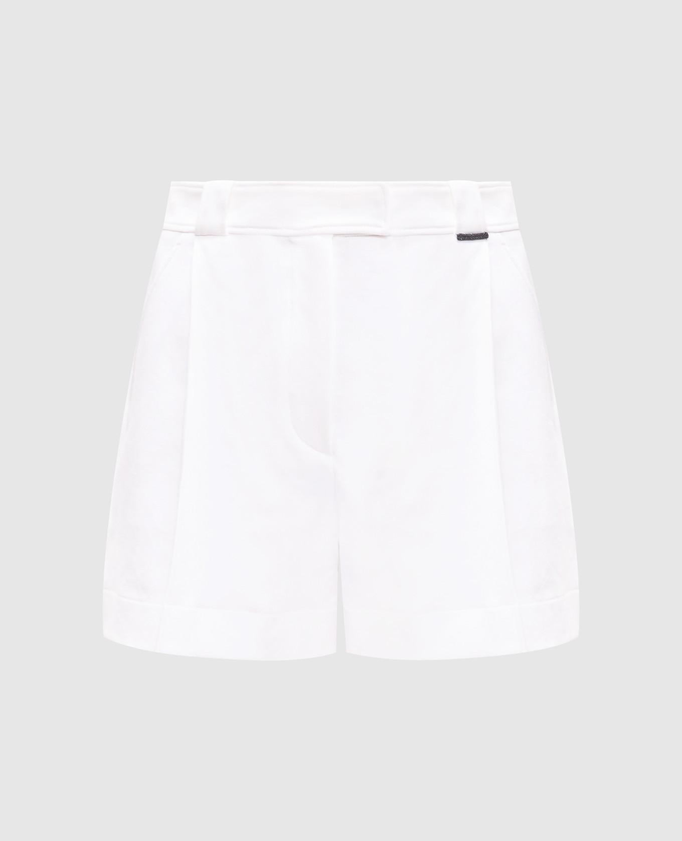 

White shorts with a monil chain Brunello Cucinelli