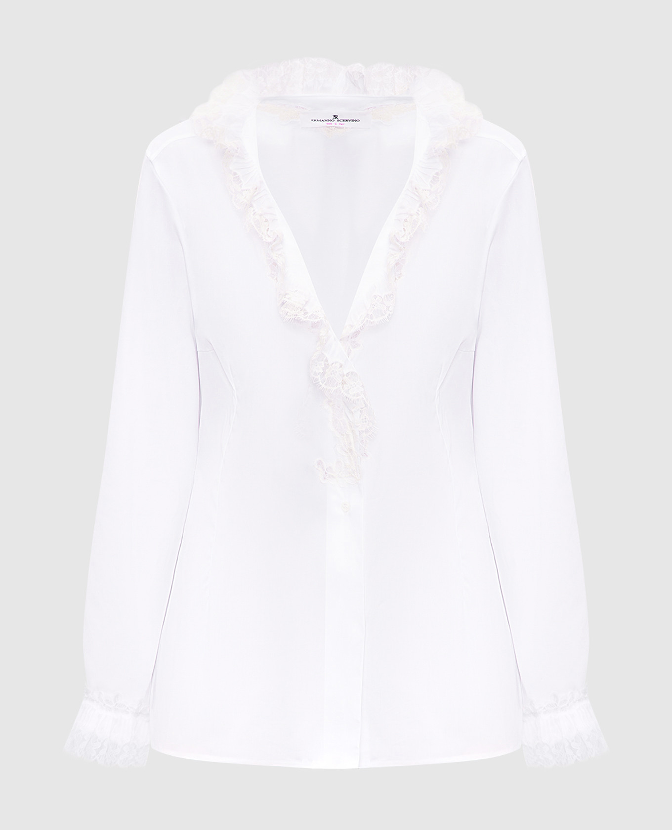White blouse with lace Ermanno Scervino
