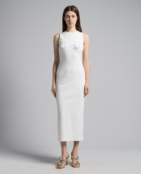 Magda Butrym White dress with appliqué DRESS05125524