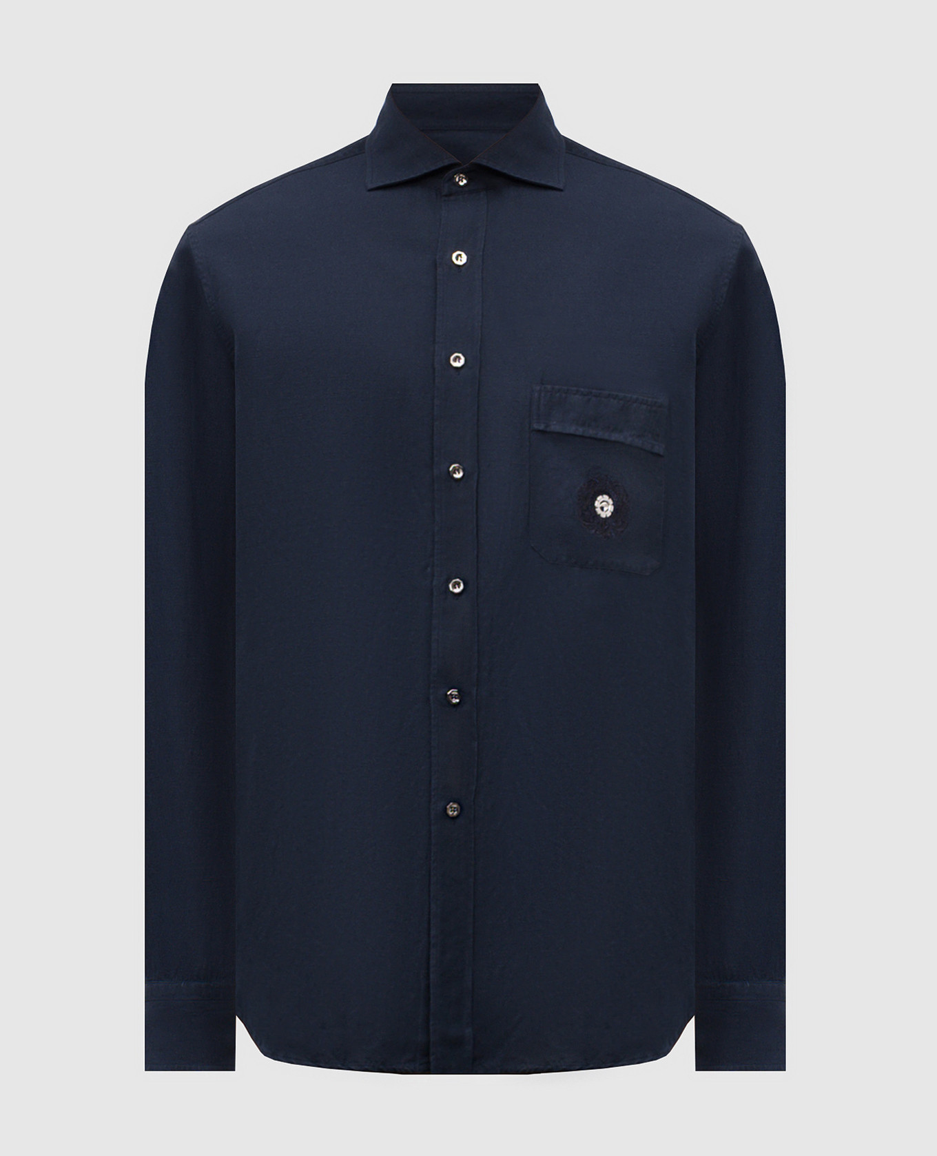 

Blue shirt with linen Stefano Ricci