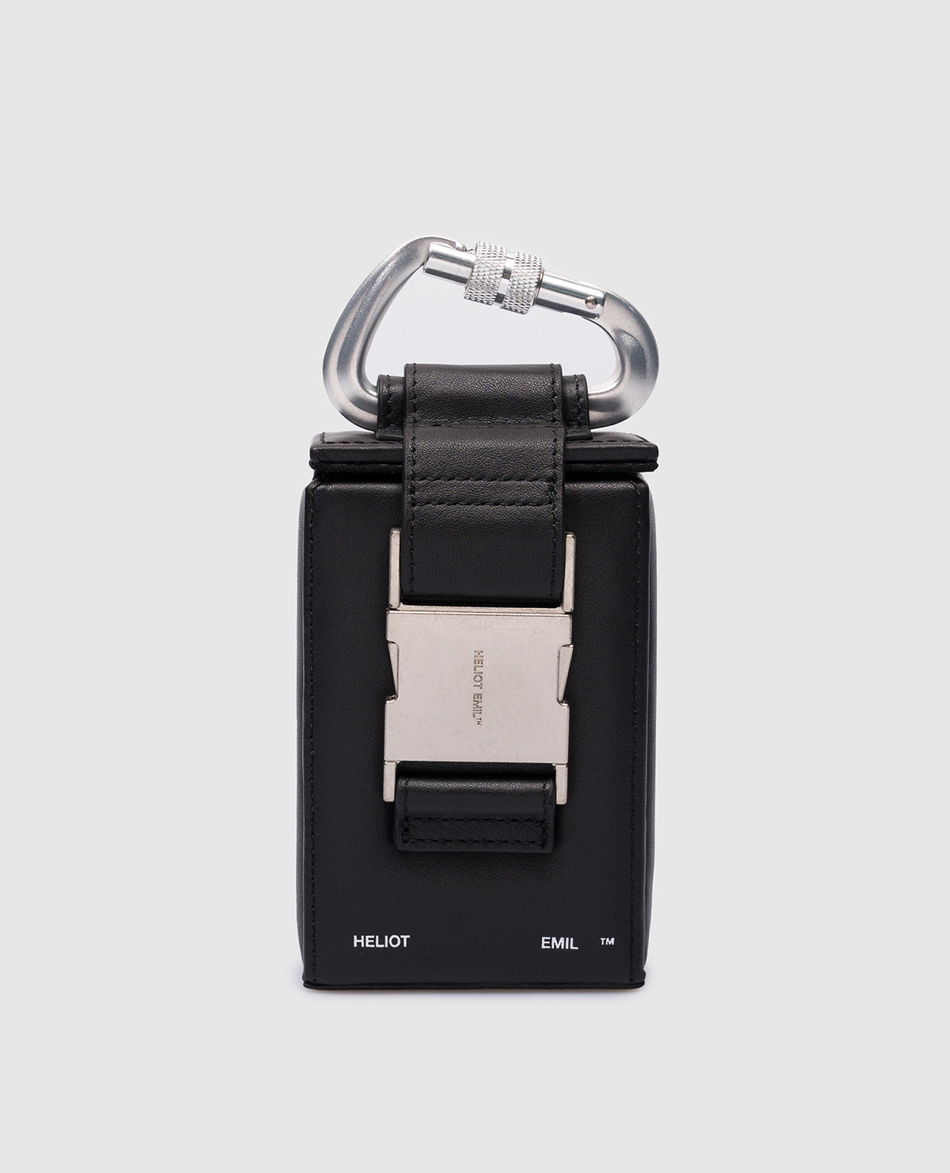 Heliot Emil - Black leather belt bag Beltw mini Boxbag