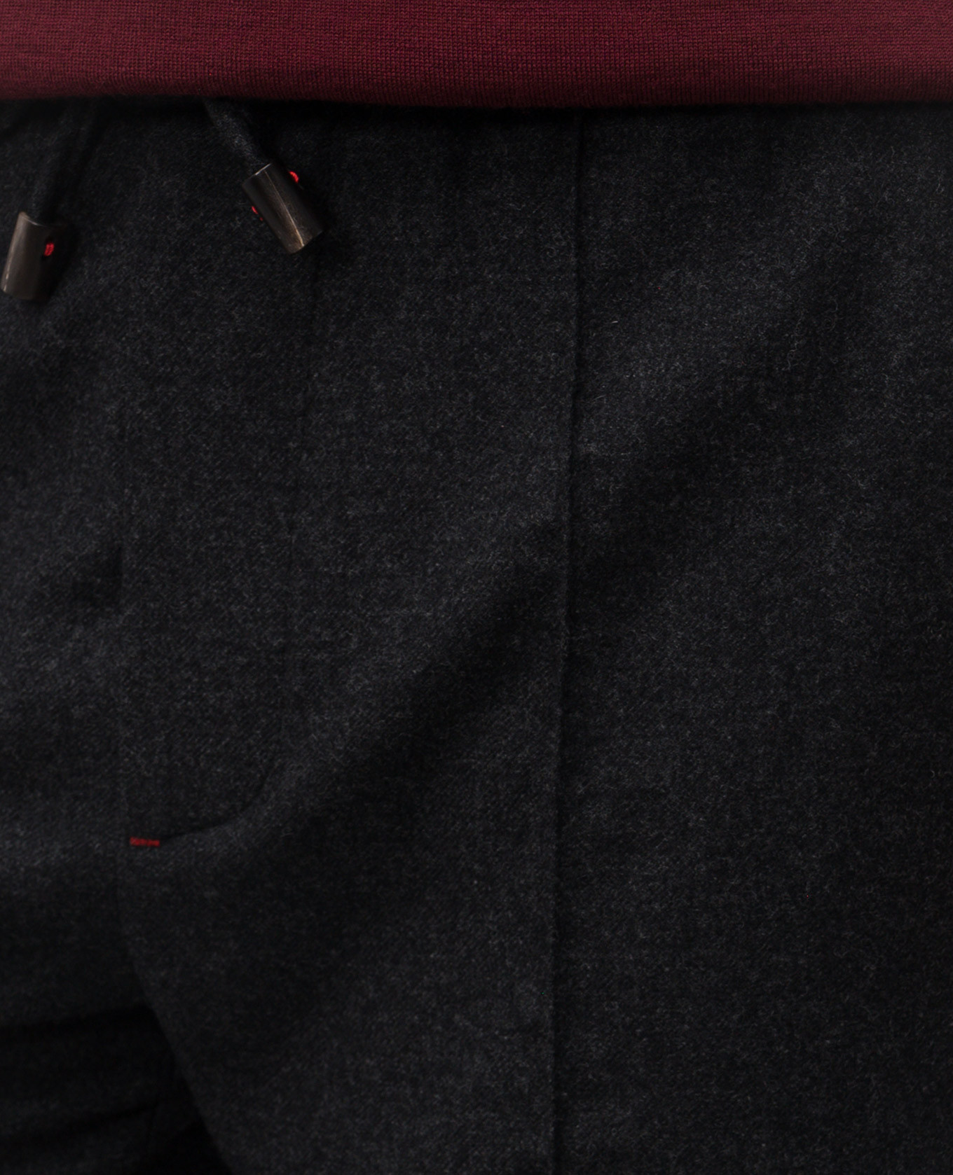 Grey wool and cashmere trousers with logo ISAIA 5