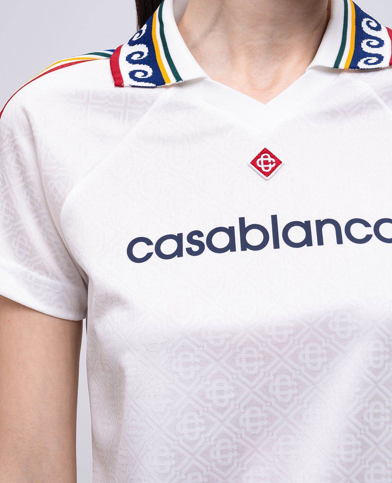 

White T-shirt with logo print Casablanca